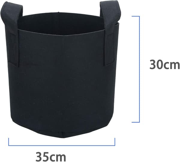 10-pack odlade väskor i non-woven tyg 26 liter - 7 gallon - 35 x