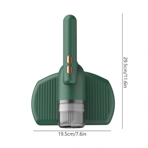 Handheld Vacuum Cleaner Mattress Cordless Bed Vacuum Cleaner Deep Mattress Cleaning High Frequency Double Beat Suitable for Bedding Sofa Other Fabric Surfaces Gre...