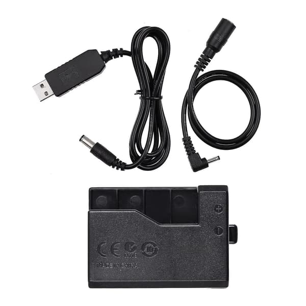 ACK-E10 5V USB Dummy Batteri DC Koblingsadapter (erstatning for LP-E10) til Rebel T3/T5/T6/T7/T100