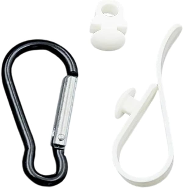 universal-lommeklips for lommebøker 3-delt kraftig hvit - Weiß