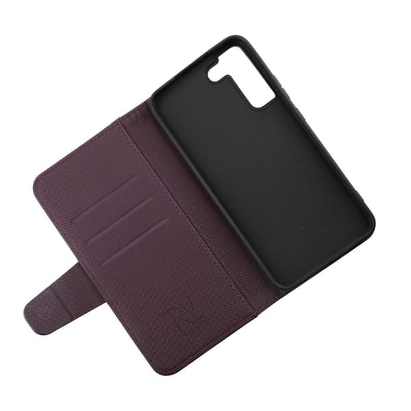 Samsung S22 Plus Plånboksfodral med extra kortfack Rvelon - Mörklila Mörklila purple