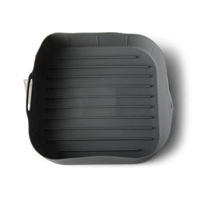 Silikonform Airfryer Firkantet 20x20x5 cm grå gray