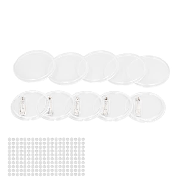 100 Sets Blank Badge Kit 25mm Transparent Durable Exquisite Workmanship Button Badge Machine for DIY Crafts