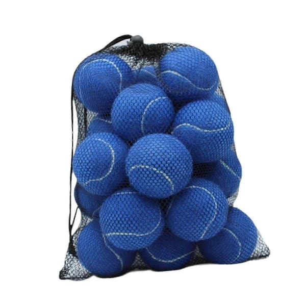20 st Tennisbollar Elastiska Bollar Träning 2.52 \" Diameter Slitstarka Träningsbollar för Utomhussporter Tennisentusiaster [DB] Blå Blue