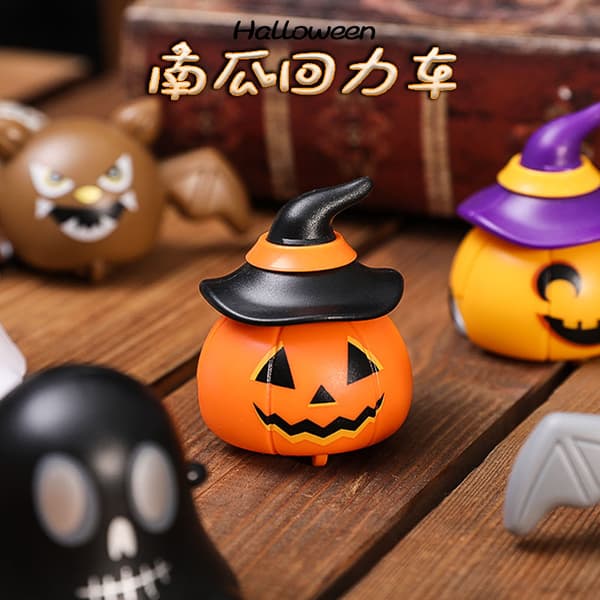 2 Halloween pull-back racerbilar, 2 olika bilar, Halloween-festpåse eller presentidé