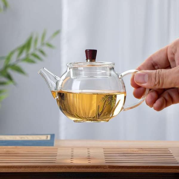 Glas tekande, lille tekande Gongfu sæt til enkeltpersoner, 200 ml -