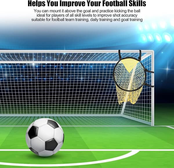 Fodboldmål - Krydsmål med boldnet - Fodboldmålsnet - Fodboldmål - Målnet
