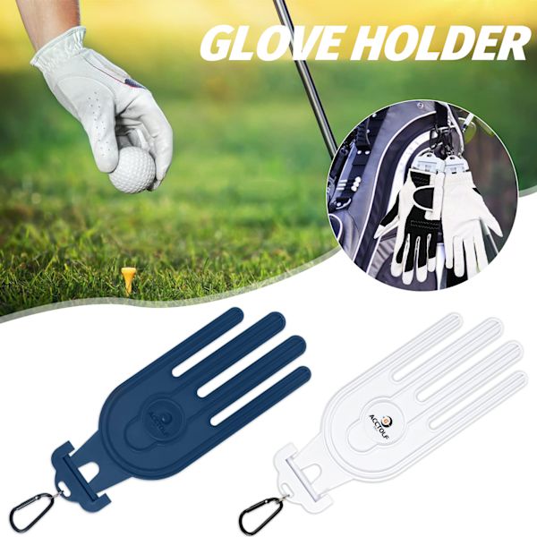 Handformade golfhandskar 2 st/1 par multifunktionshandskhållare, golfhandsketorkställ handskformare sträckare blå Blue
