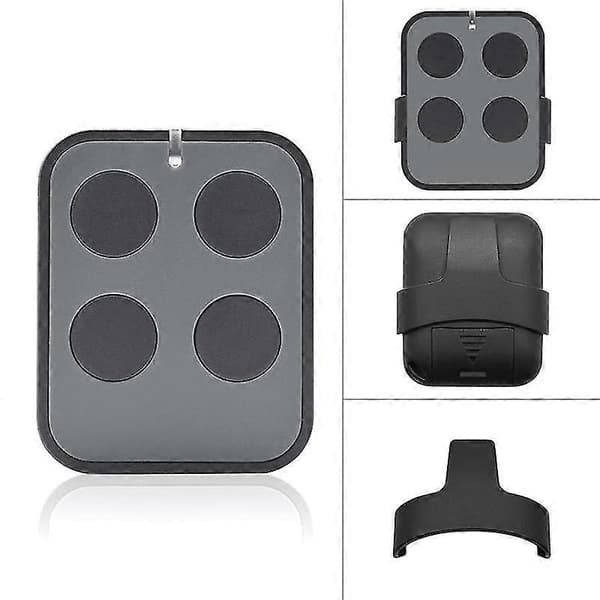 Universal Garage Door Remote Control Multi-frequency 280-868MHz, 4 Remote Controls Cloning, CR2032 Battery, Wireless for Gates/Alarms [DB] Grey Grey