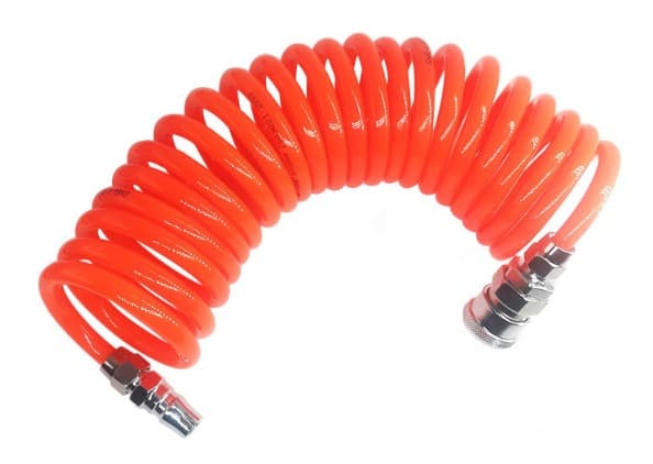 6M 19.7ft 8mm x 5mm PU Flexible Air Hose for Pneumatic Spiral