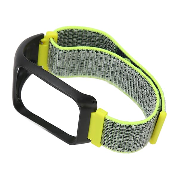 2-i-1 elastiskt flätat nylon sportarmband ersättningsarmband för TOMTOM Runner3 Glitter Gul