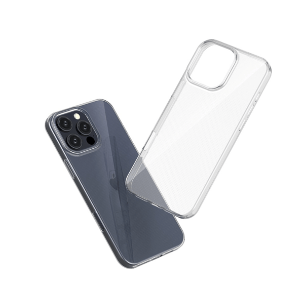 iPhone 16 PRO MAX Cover Gennemsigtigt Tyndt Silikonecover 0.3mm