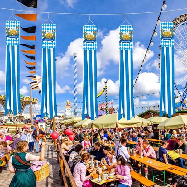 Oktoberfest Flaggvindsekk, Bakgrunn i Bayersk Stil, Ølfestivaldekorasjon