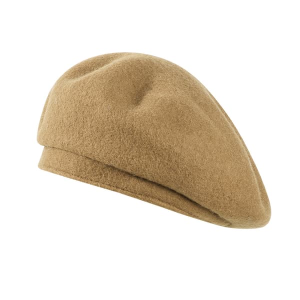 Beret med stor hodeomkrets, ullhatt med bred side, koreansk versjon