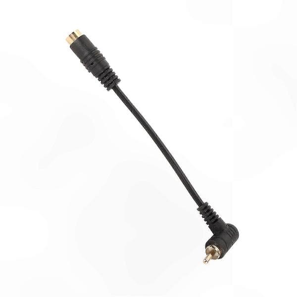 Mini DIN til RCA Komposittadapter - 4-pinners Video til 90° RCA Hankabel
