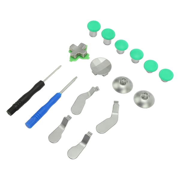 Handle Metal Key Paddle Set Professional Aluminum Alloy Replacement Control Key Paddle Kit for PS4 Green