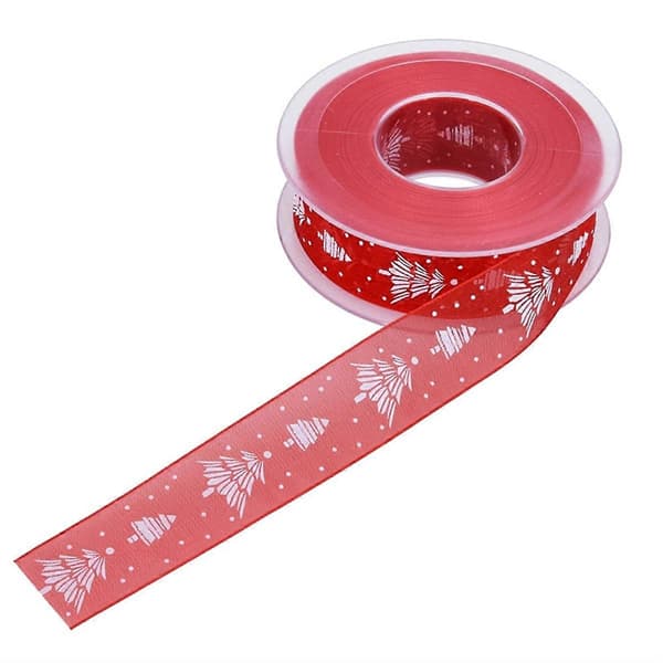 Christmas Ribbon Cake Decorative Printed Ribbon 2.5 cm