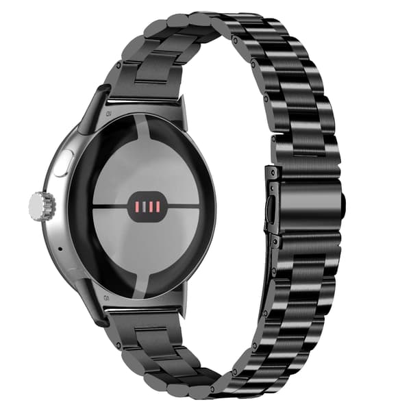 Urrem i rustfrit stål til Google Pixel Watch - 20 mm sort Silver