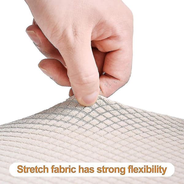 6 stk. elastiske jacquard-stolovertrekk, avtakbare vaskbare anti-støv