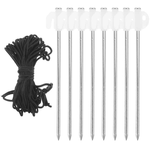 1 Set Fluorescent Tent Peg Outdoor Stake Camping Sand Stake Tent Peg Reusable Small Tent Peg