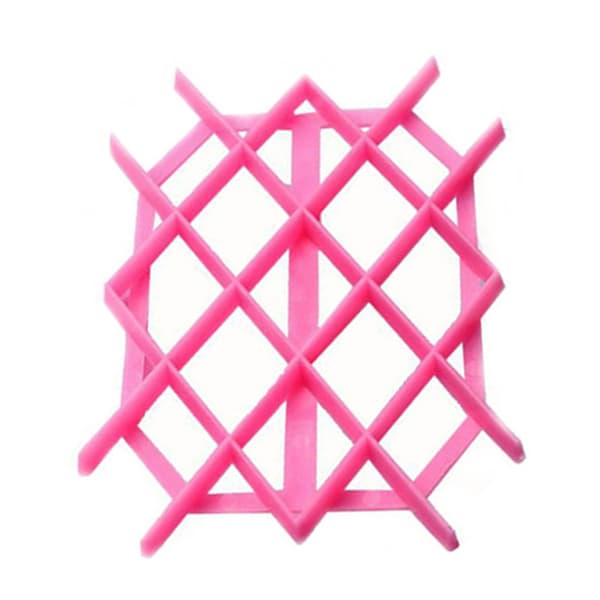 New Curvy Diamond Pattern Cookie Stamp, Reversible Flower Stamp, Cookie Stamp