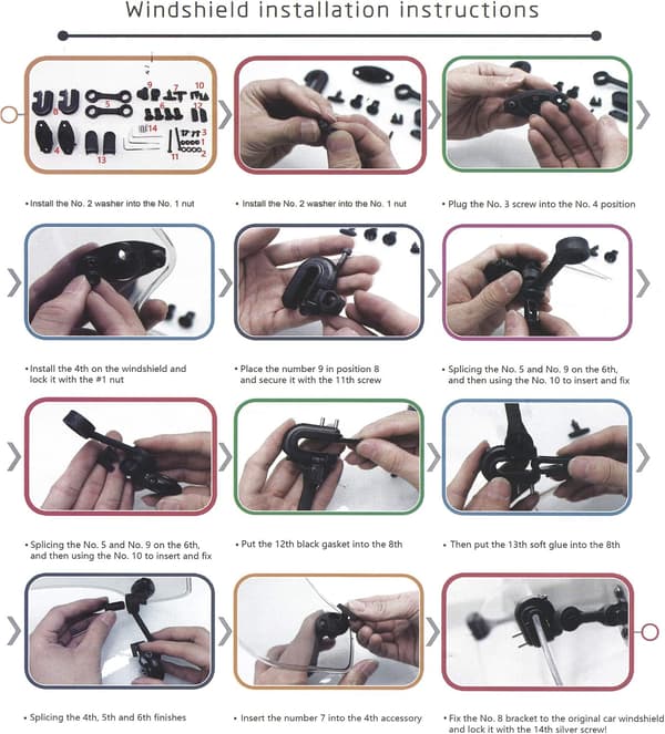(Black Transparent) 290mm Extension Rod for Pair Adjustment