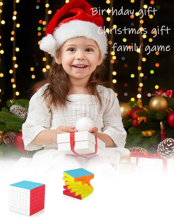 Speed Magic Cube Stickerless 7x7 7x7x7 Smooth Brain Teaser Bearing