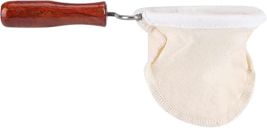 1 stk gjenbrukbart håndlaget flanellstoff vaskbart kaffefilter med W