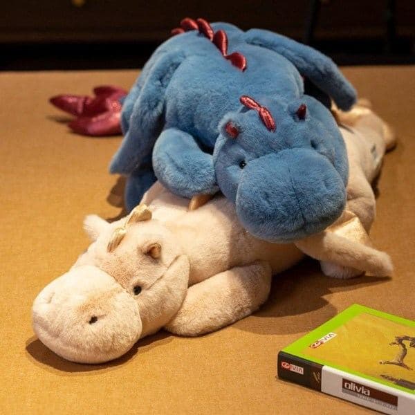 Sininen, 70 cm, pehmolelu Söpöt pehmodraakonit, painotetut dinosaurukset