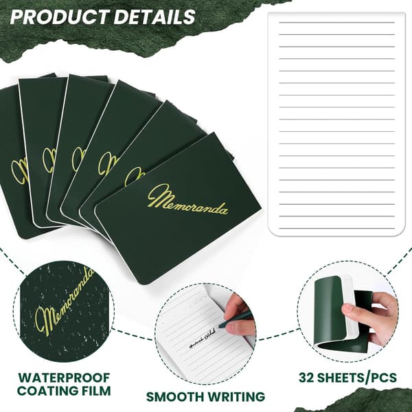 24 stk notatbok og pennsett grønn, klassisk stil item_package_quantity - item_package_quantity