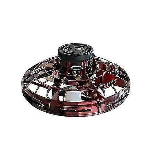 Flynova Drone Svu00e4vande Flygande Spinner Boomerang Fidget LED-Ljus Barnleksaker Induktion Belysning Flygplan ru00f6d red