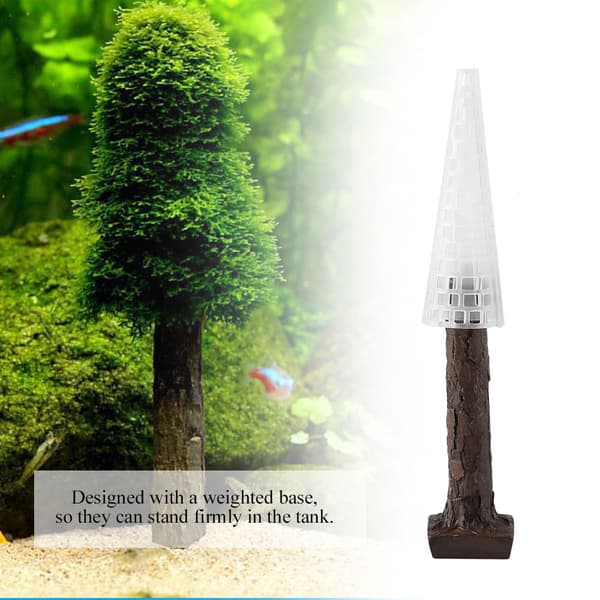 Moss Christmas Tree Plant Aquatic Grass Water Plant for Aquarium Fish Tank Decor