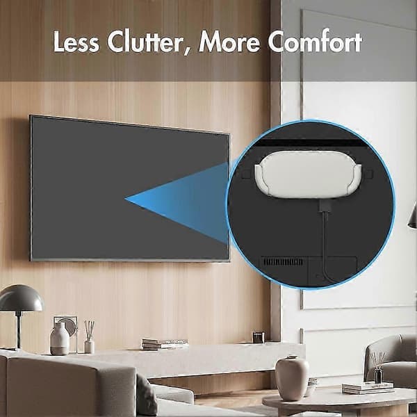 Mount for Google TV Streamer 4K, Wall Mount for 2024 Google TV Streamer 4K JH4 White Vit
