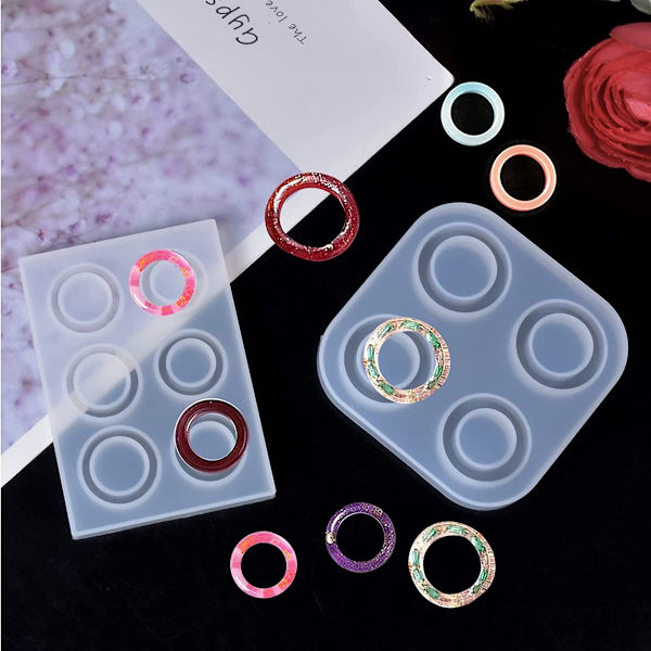 Silikoneforme til smykkerringe, silikone ringforme, harpiks ringforme, silikoneforme til smykker
