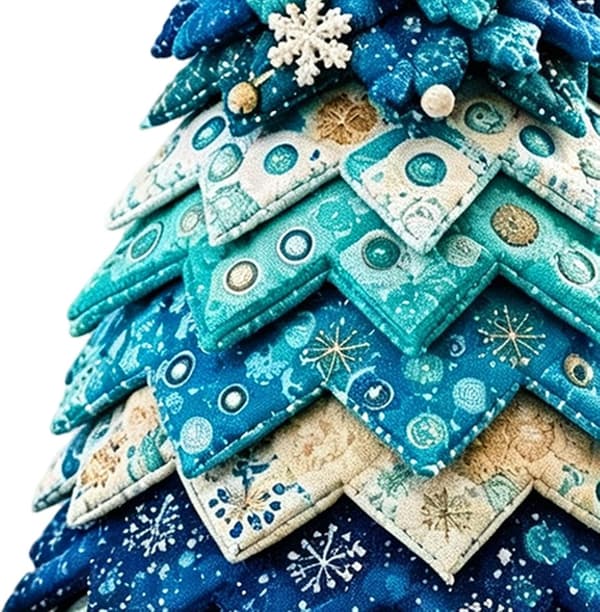 Julgrans-Quilt-set – Kustsemester, tärning A. - A.