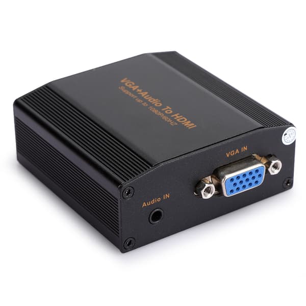 VGA+Audio til HDMI 1080P Bærbar Lydkonverteringsadapterudstyr