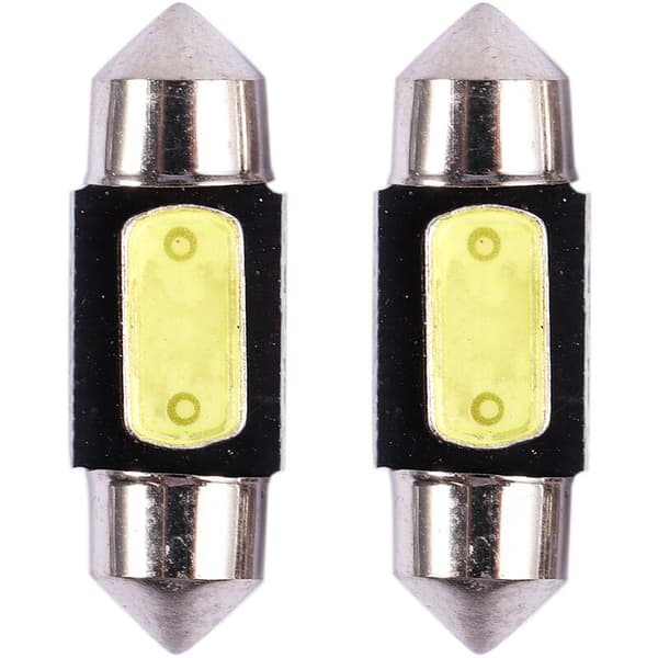 31 mm, White, 3W DE3021 Car LED Dome Festoon Light Bulb, 2 Pieces