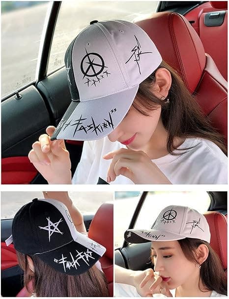 Unisex graffiti baseballkasket, udendørs snapback-hat til K-pop-drenge
