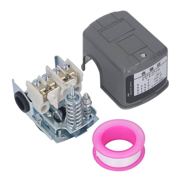 Pressure Switch for Well Pump, Adjustable Water Control 3/8in NPT Female Thread 220VAC