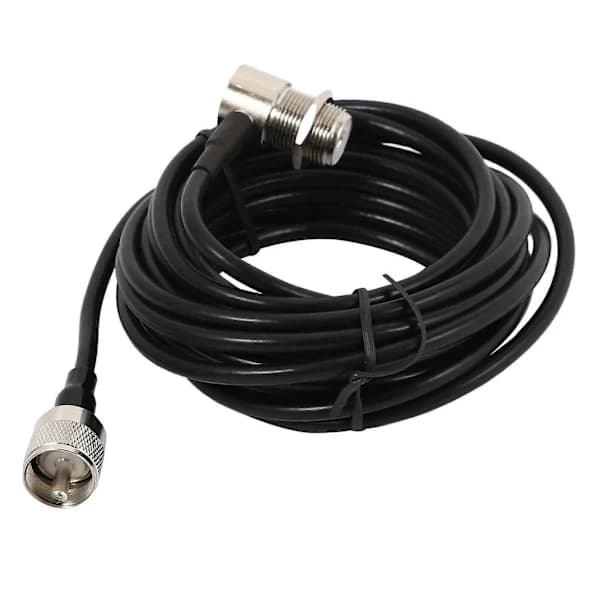 4,8 m RG58 PL259 UHF til SO239 stik til bilradio mobil antenne monteringskabel