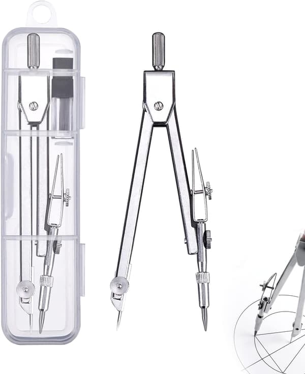College Compass, Professional Compass, Screw Compass, Professional Drawing Compass