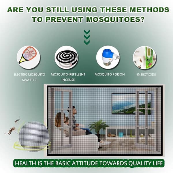 Black Mosquito Net Skylight Tiltable Mosquito Net for Window Net Mosquito Net Window with Frame 80x100cm