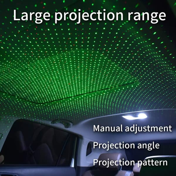 USB Stjerneprojektor natlampe 2 i 1 Auto Loftlampe LED Rom