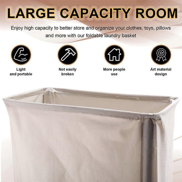Laundry Basket with Wheels Yoga Mat Storage Basket Multifunctional Foldable Waterproof Dirty Laundry