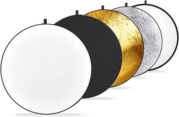 1. Bærbar 5 i 1, 110cm Gennemsigtig, Sølv, Guld, Hvid og Sort