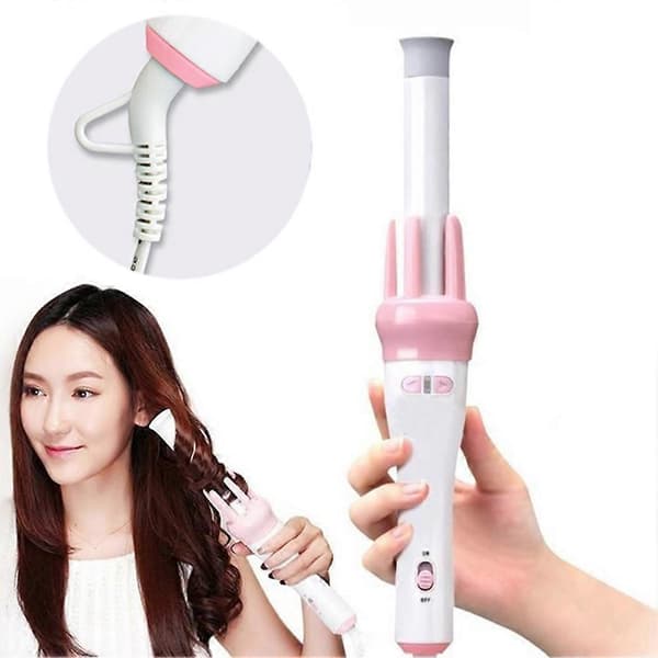 Automatic Rotating Ceramic Curling Iron Heat Resistant Hair Curler Styling Tool US Plug US Plug