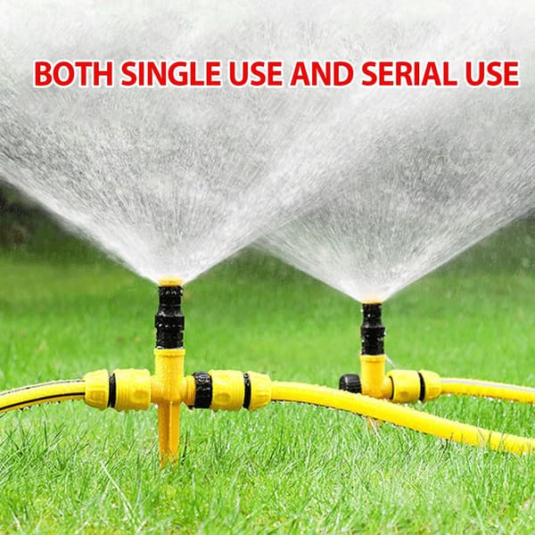 4 stykker plænevandingssprinklere, havesprinkler, 360°
