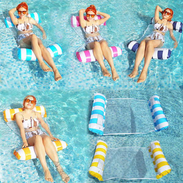 Floating Hammock, 4 in 1 Inflatable Hammock, Inflatable Pool Hammock, Foldable