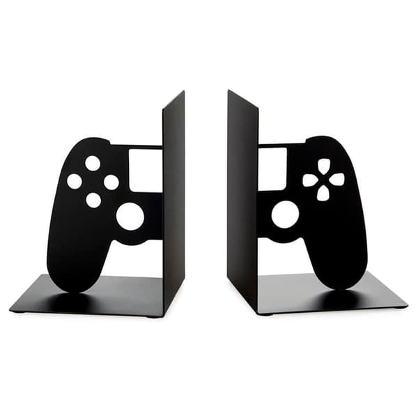 Balvi Bokstøtte og Videospillholder Joypad Svart Metall