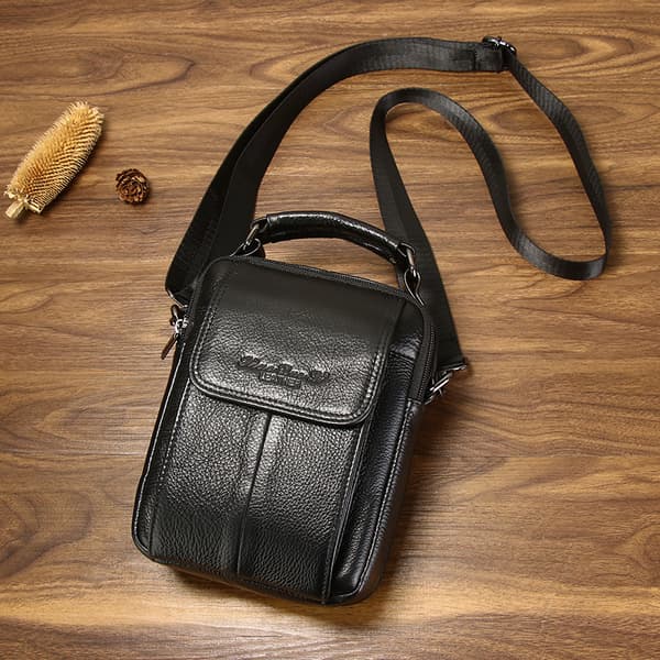 Herre Crossbody Tasker Lædertaske Lille Herre Håndtasker Cross